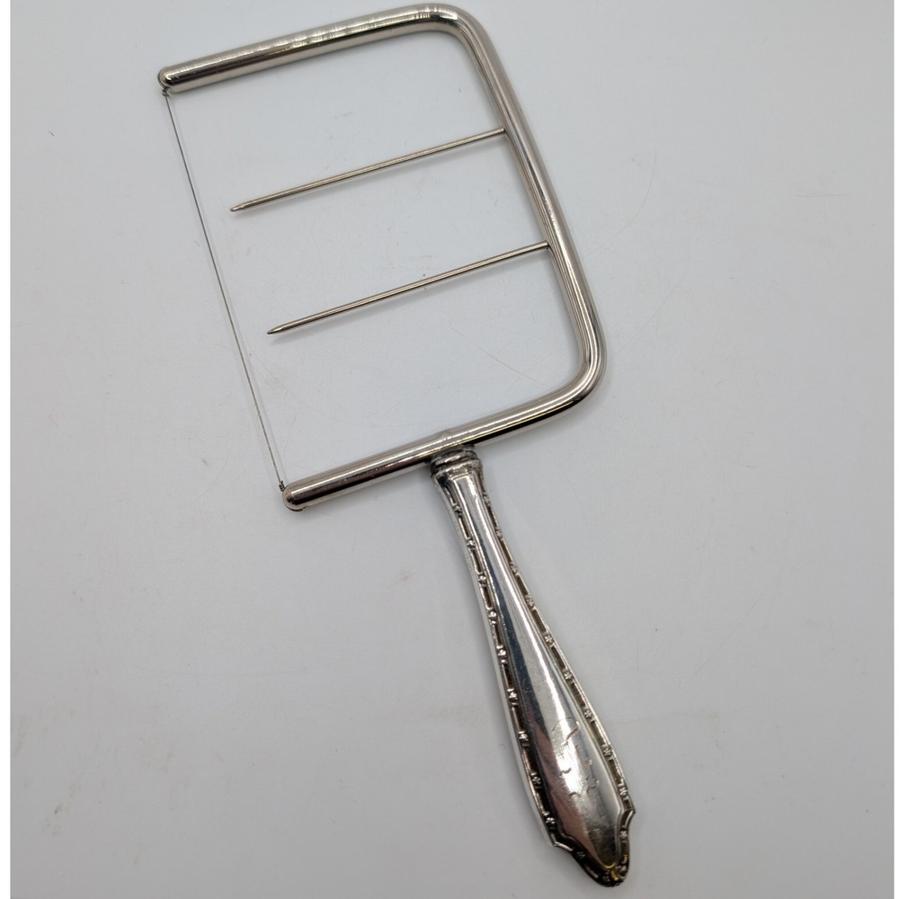 Vtg Schneider Sterling Silver Handle Cheese Slicer Wire Cutter Pat 1796772